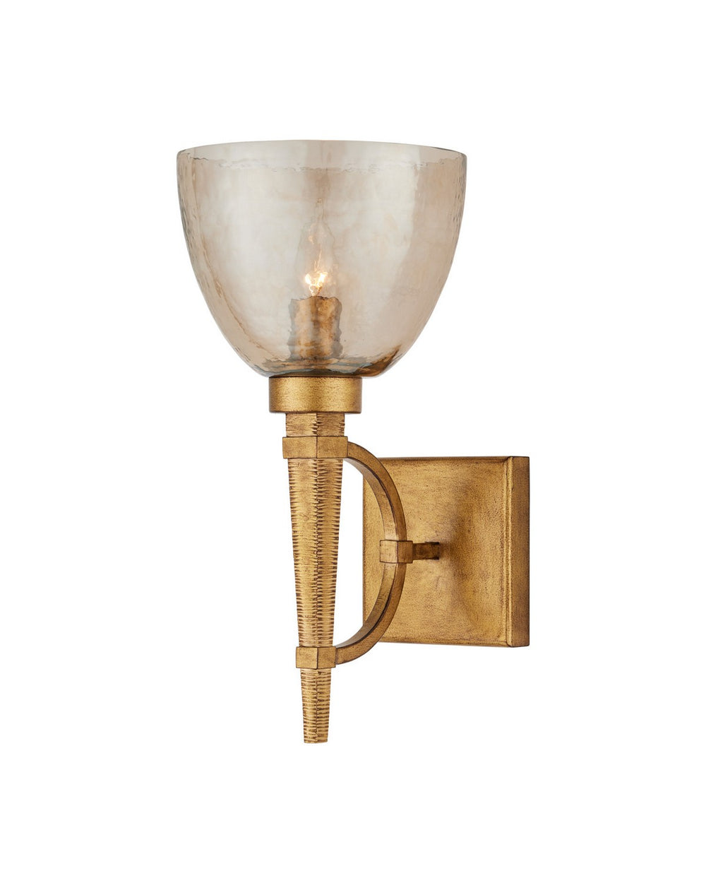 Currey and Company - One Light Wall Sconce - Glistero - Copper Gold Luster / Mustard Gold- Union Lighting Luminaires Decor