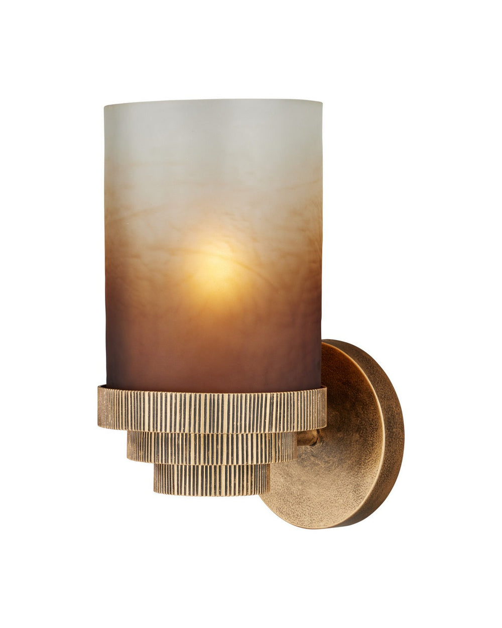 Currey and Company - One Light Wall Sconce - Thorley - Gold Luster / Antique Gold- Union Lighting Luminaires Decor