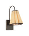 Currey and Company - One Light Wall Sconce - Blithe - Natural / Dark Bronze- Union Lighting Luminaires Decor