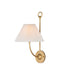 Currey and Company - One Light Wall Sconce - Cedric - Brass- Union Lighting Luminaires Decor