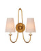 Currey and Company - Two Light Wall Sconce - Brayden - Antique Gold Leaf- Union Lighting Luminaires Decor