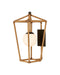 Currey and Company - One Light Wall Sconce - Denison - Natural / Midnight / Frosted White- Union Lighting Luminaires Decor