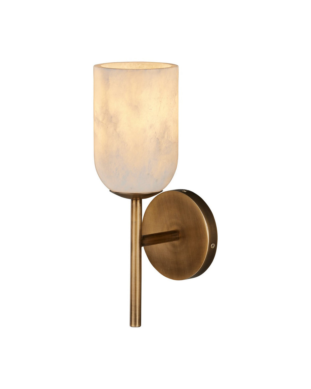 Currey and Company - One Light Wall Sconce - Belmont - Natural / Antique Brass- Union Lighting Luminaires Decor