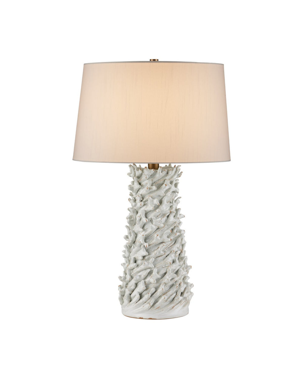 Currey and Company - One Light Table Lamp - Seadrift - White- Union Lighting Luminaires Decor