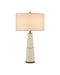 Currey and Company - One Light Table Lamp - Galuchat - Ivory Faux Shagreen / Brass- Union Lighting Luminaires Decor
