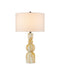 Currey and Company - One Light Table Lamp - Chawton - Marbleized Yellow- Union Lighting Luminaires Decor