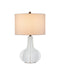 Currey and Company - One Light Table Lamp - Bonbori - White- Union Lighting Luminaires Decor