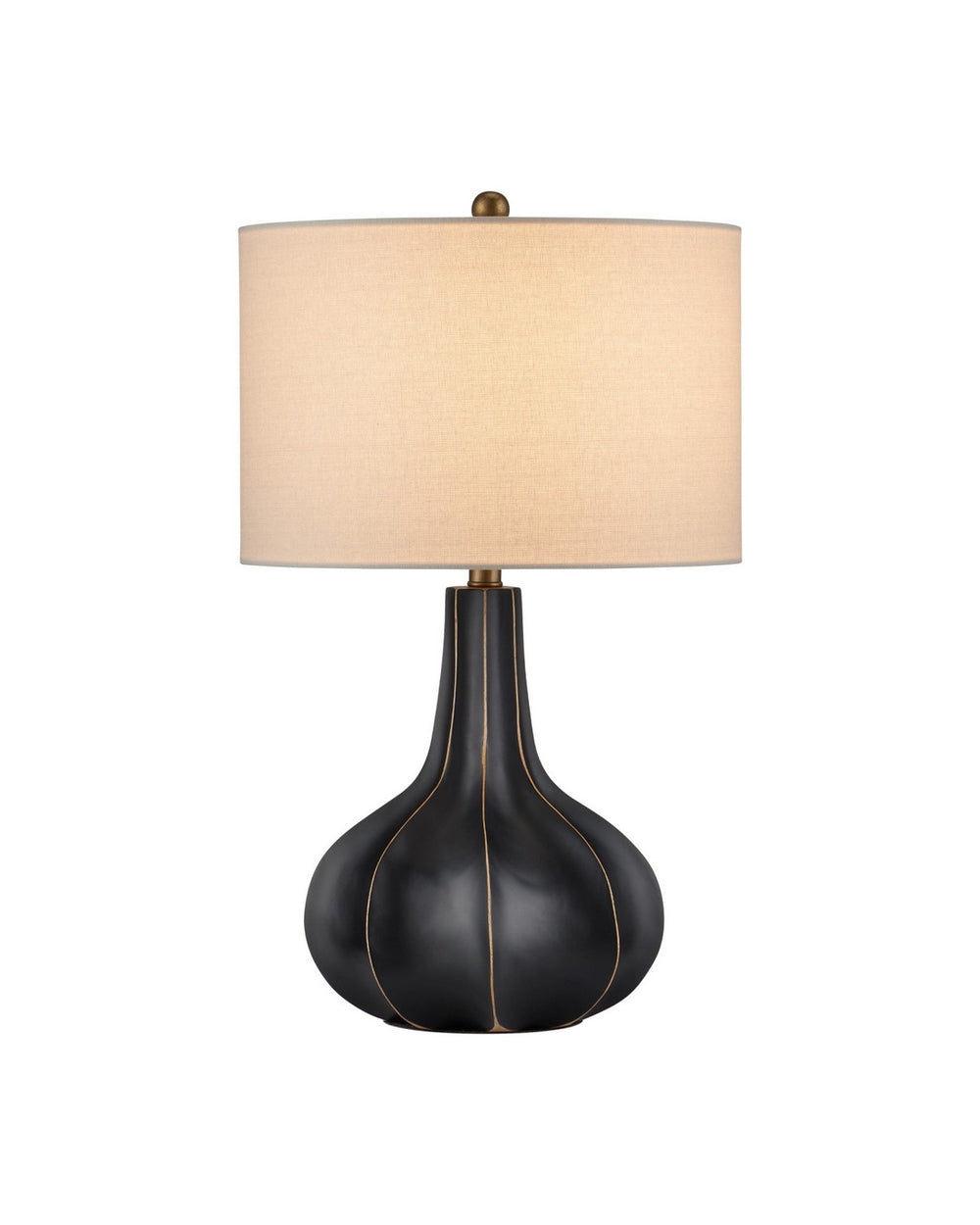 Currey and Company - One Light Table Lamp - Bonbori - Black- Union Lighting Luminaires Decor