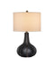 Currey and Company - One Light Table Lamp - Bonbori - Black- Union Lighting Luminaires Decor