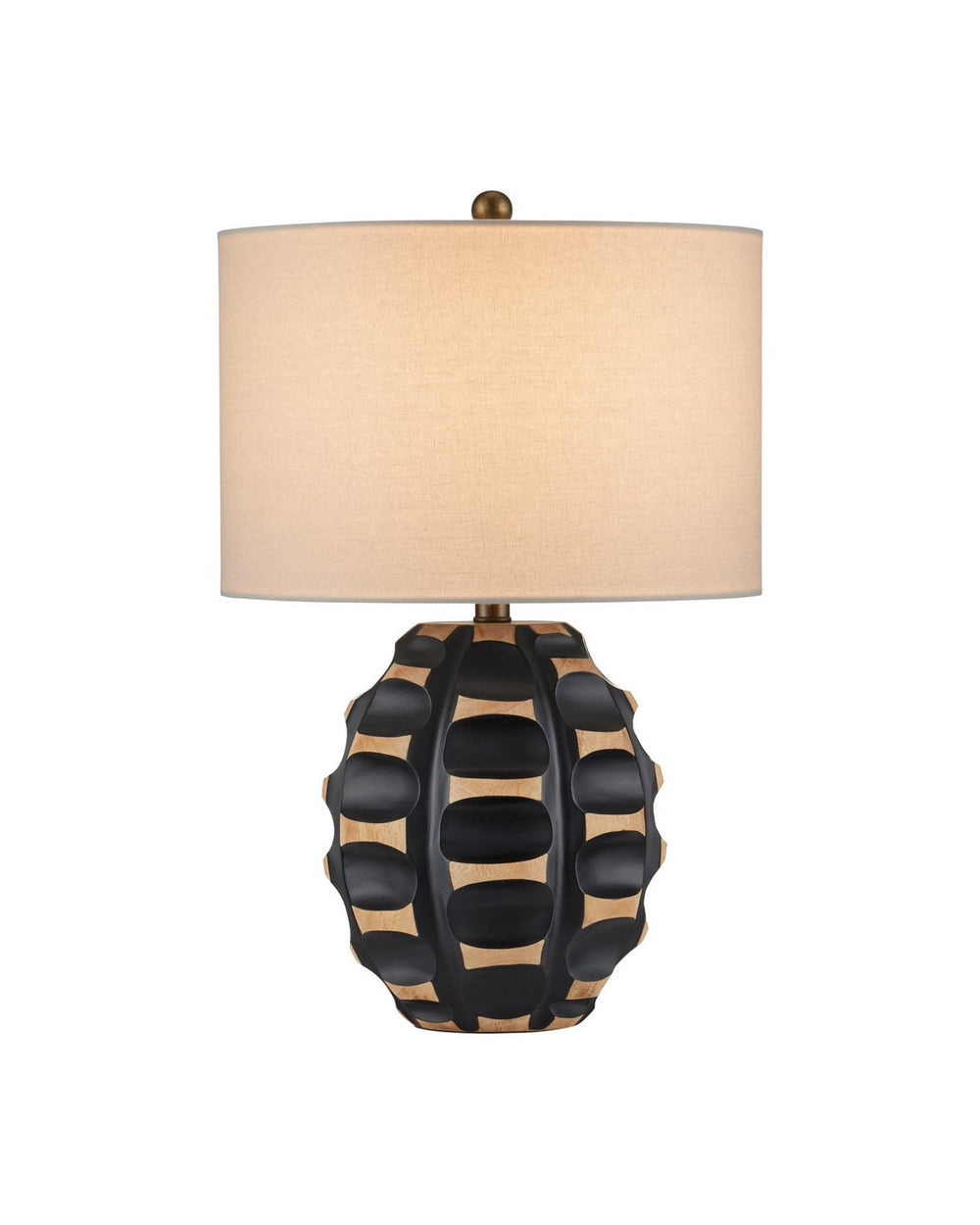 Currey and Company - One Light Table Lamp - Betel Nut - Black- Union Lighting Luminaires Decor