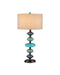 Currey and Company - One Light Table Lamp - Nereid - Blue / Metallic Black- Union Lighting Luminaires Decor