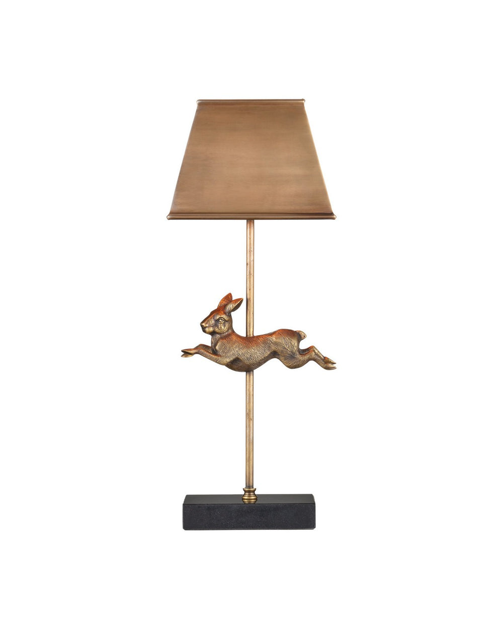 Currey and Company - One Light Table Lamp - Patter - Vintage Brass / Black- Union Lighting Luminaires Decor