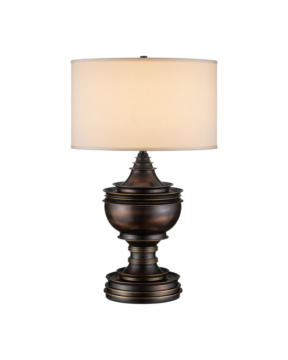 Currey and Company - One Light Table Lamp - Tribute - Bronze- Union Lighting Luminaires Decor