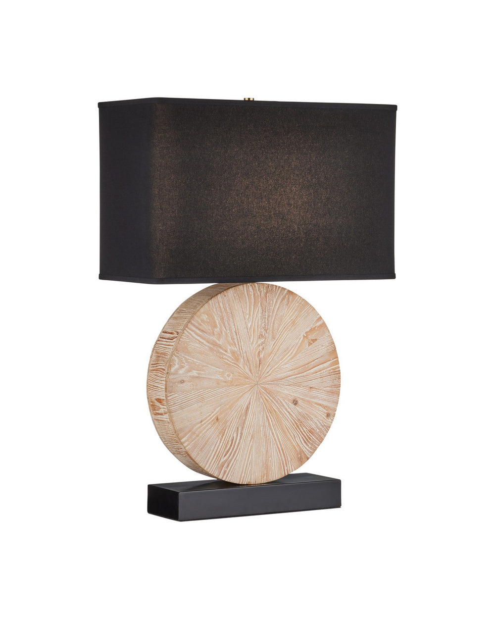 Currey and Company - One Light Table Lamp - Pinion - Natural / Black- Union Lighting Luminaires Decor