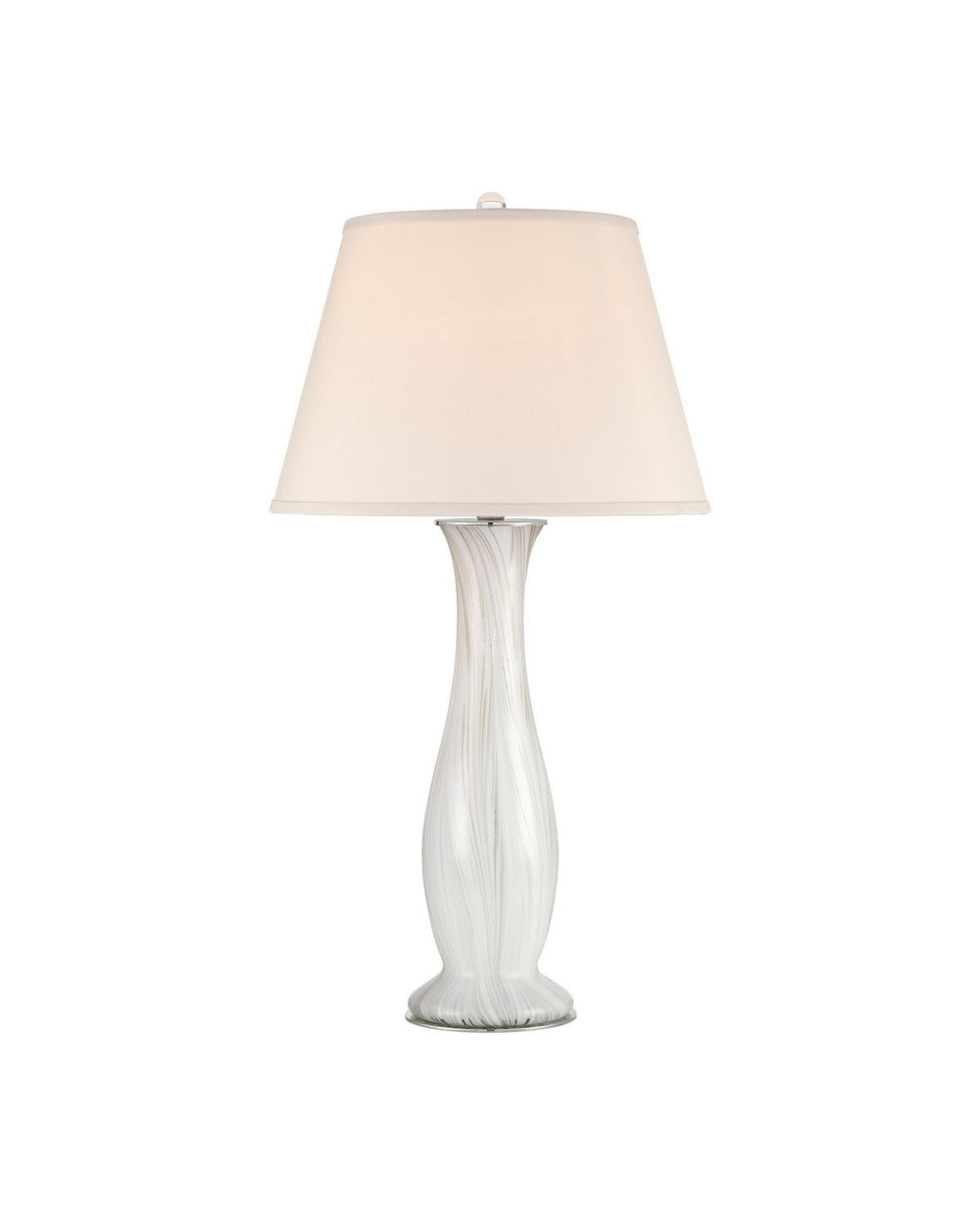 Currey and Company - One Light Table Lamp - Penna - Light Gray / Off-White- Union Lighting Luminaires Decor