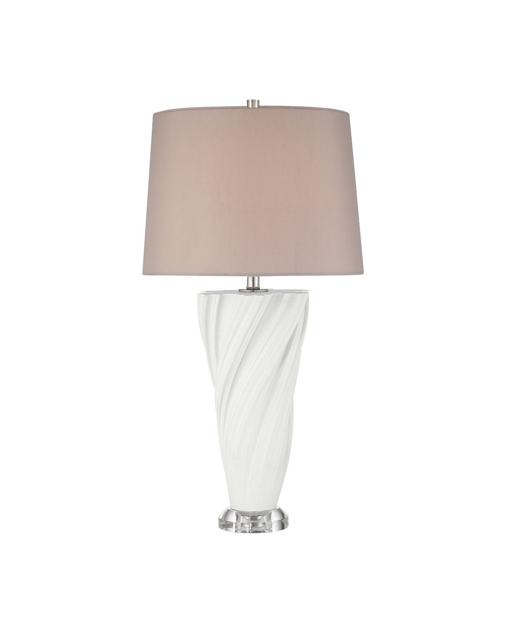 Currey and Company - One Light Table Lamp - Ascension - Off-White / Clear- Union Lighting Luminaires Decor