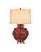Currey and Company - One Light Table Lamp - Lutz - Dark Red / Gold- Union Lighting Luminaires Decor
