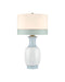Currey and Company - One Light Table Lamp - Kora - Off-White / Light Blue- Union Lighting Luminaires Decor