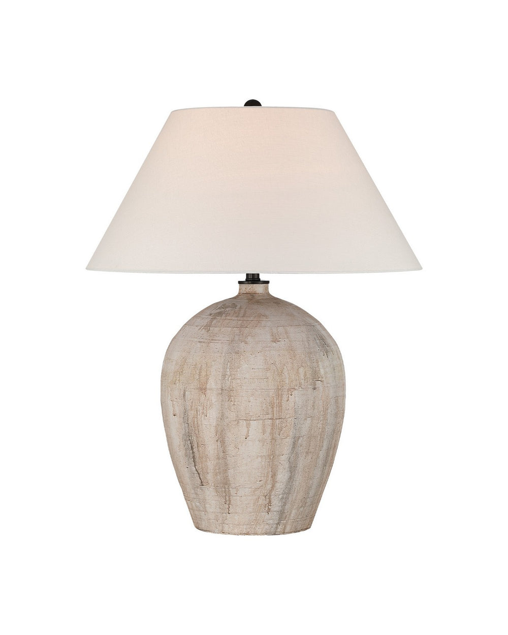 Currey and Company - One Light Table Lamp - Fresco - Beige / Brown- Union Lighting Luminaires Decor