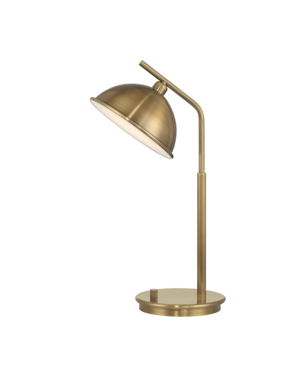 Currey and Company - LED Table Lamp - Dossier - Polished Antique Brass / White- Union Lighting Luminaires Decor