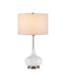 Currey and Company - One Light Table Lamp - Blanche - Milky White / Brushed Black Nickel- Union Lighting Luminaires Decor