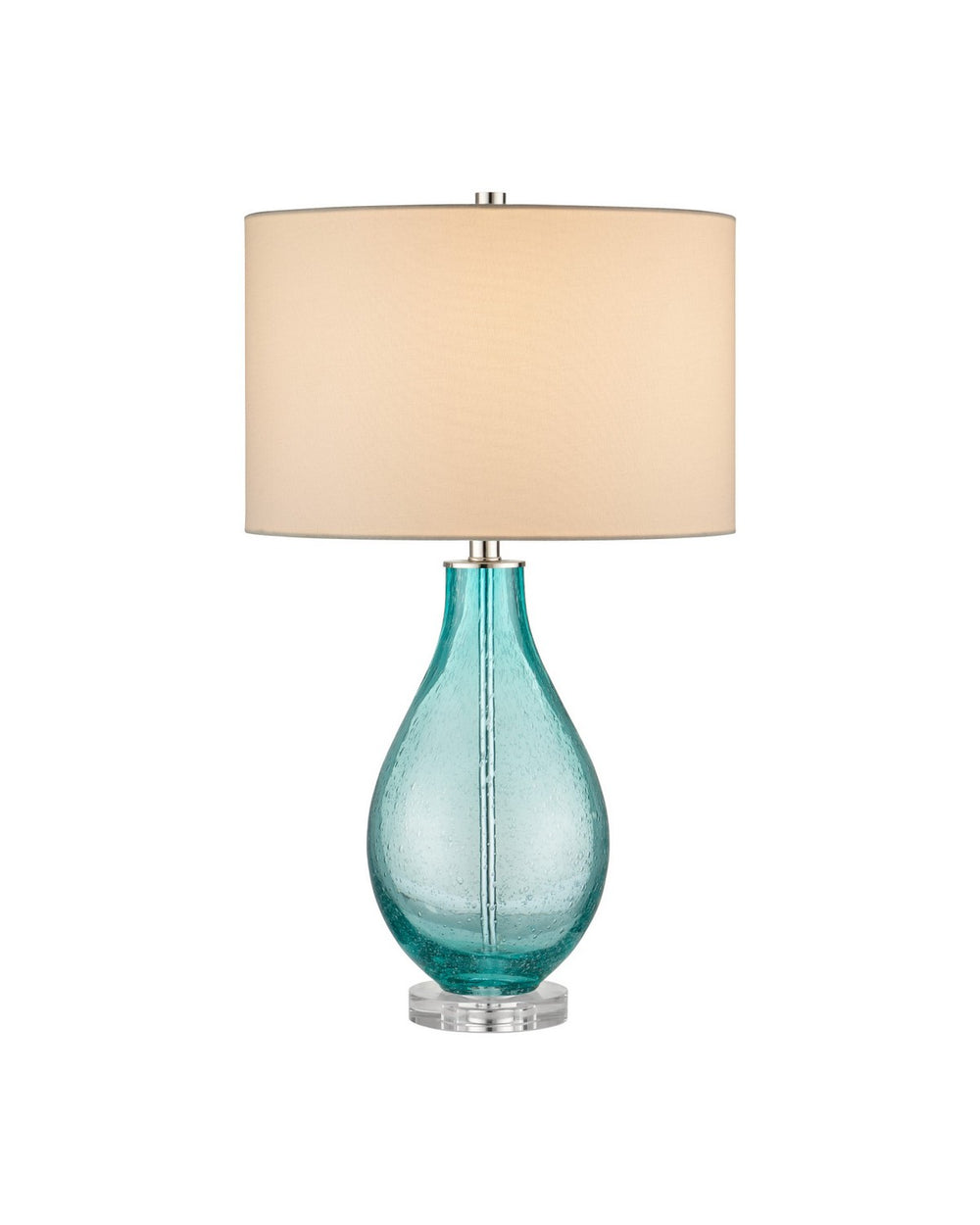 Currey and Company - One Light Table Lamp - Mavi - Light Blue-Green / Clear- Union Lighting Luminaires Decor