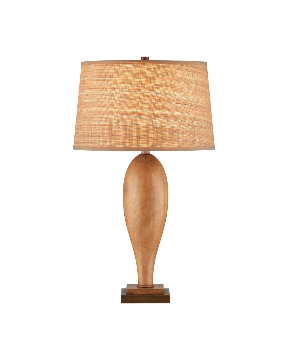 Currey and Company - One Light Table Lamp - Lignum - Chestnut- Union Lighting Luminaires Decor