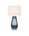 Currey and Company - One Light Table Lamp - Danza - Blue / Clear / Polished Nickel- Union Lighting Luminaires Decor
