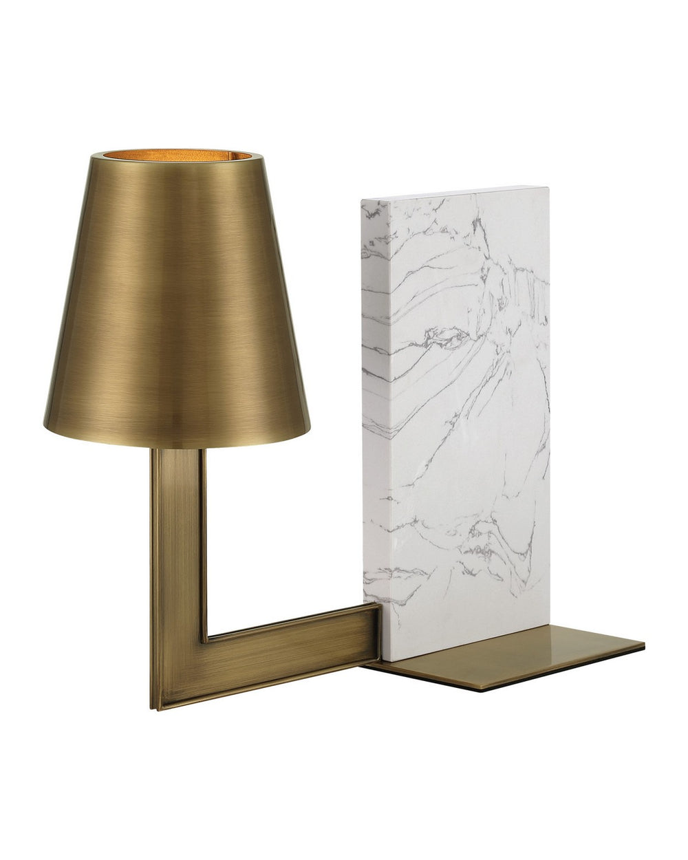 Currey and Company - One Light Table Lamp - Pilote - Natural / Polished Antique Brass- Union Lighting Luminaires Decor
