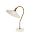 Currey and Company - LED Table Lamp - Springe - White / Antique Brass- Union Lighting Luminaires Decor