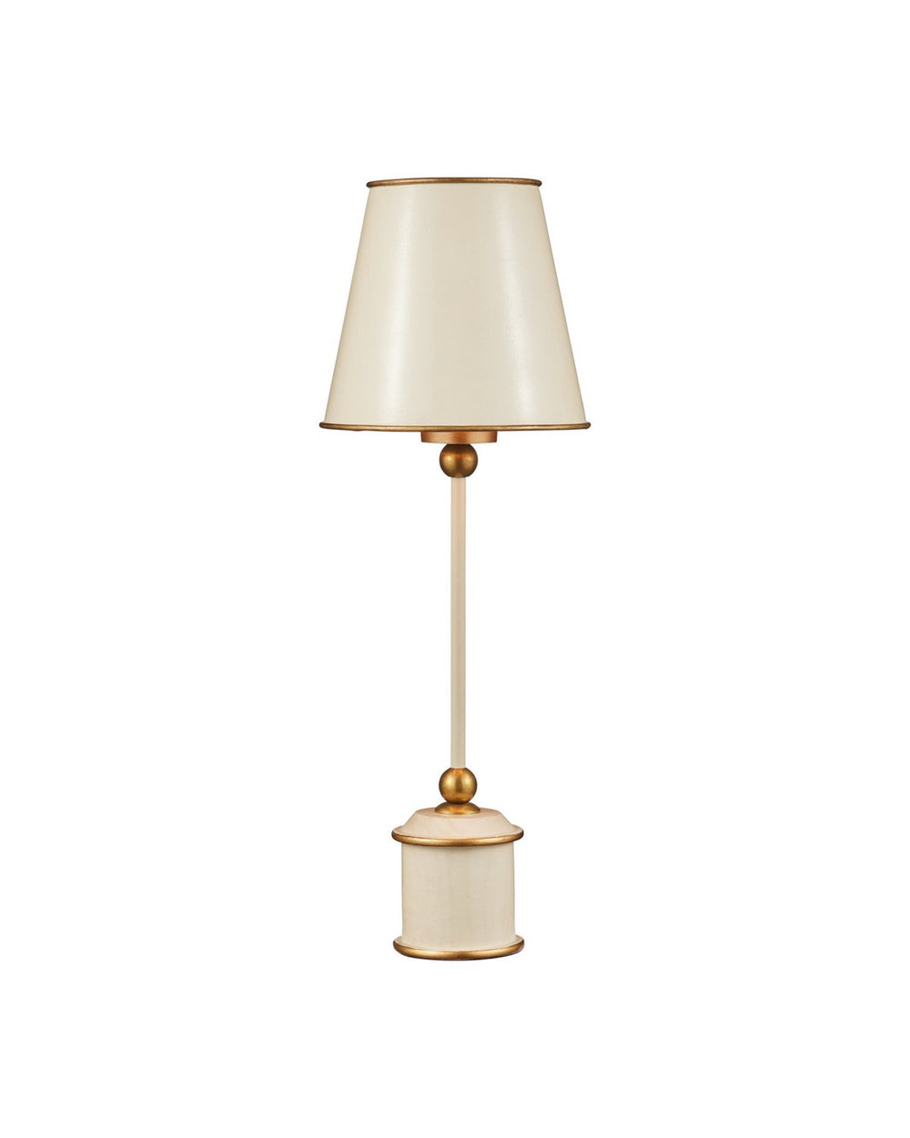 Currey and Company - One Light Table Lamp - Daphne - Ivory / Gold- Union Lighting Luminaires Decor