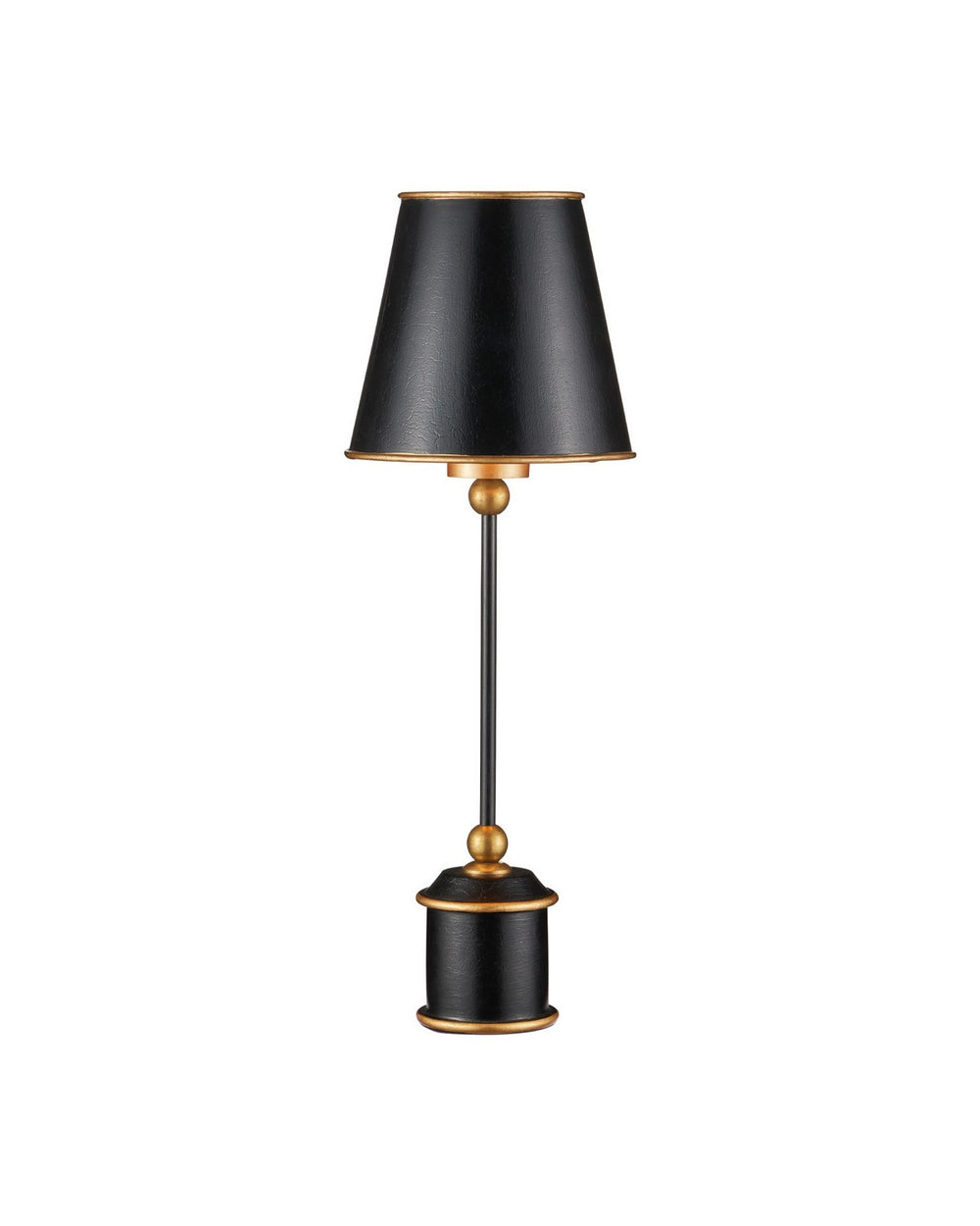 Currey and Company - One Light Table Lamp - Daphne - Black / Gold- Union Lighting Luminaires Decor