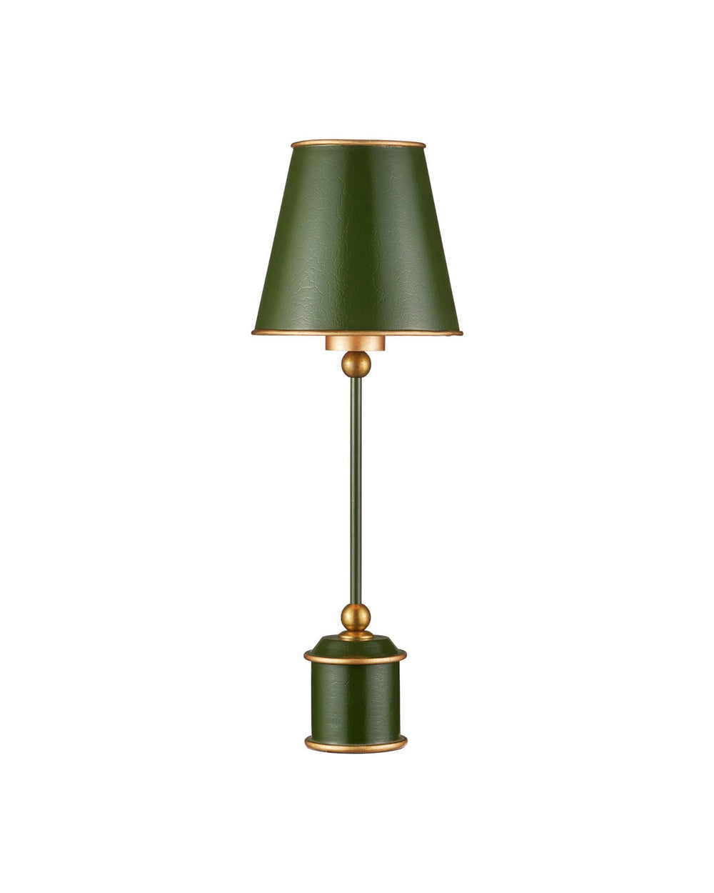 Currey and Company - One Light Table Lamp - Daphne - Green / Gold- Union Lighting Luminaires Decor