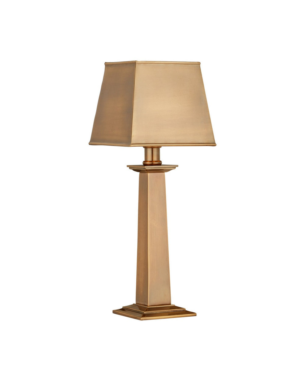 Currey and Company - One Light Table Lamp - Wander - Antique Brass- Union Lighting Luminaires Decor