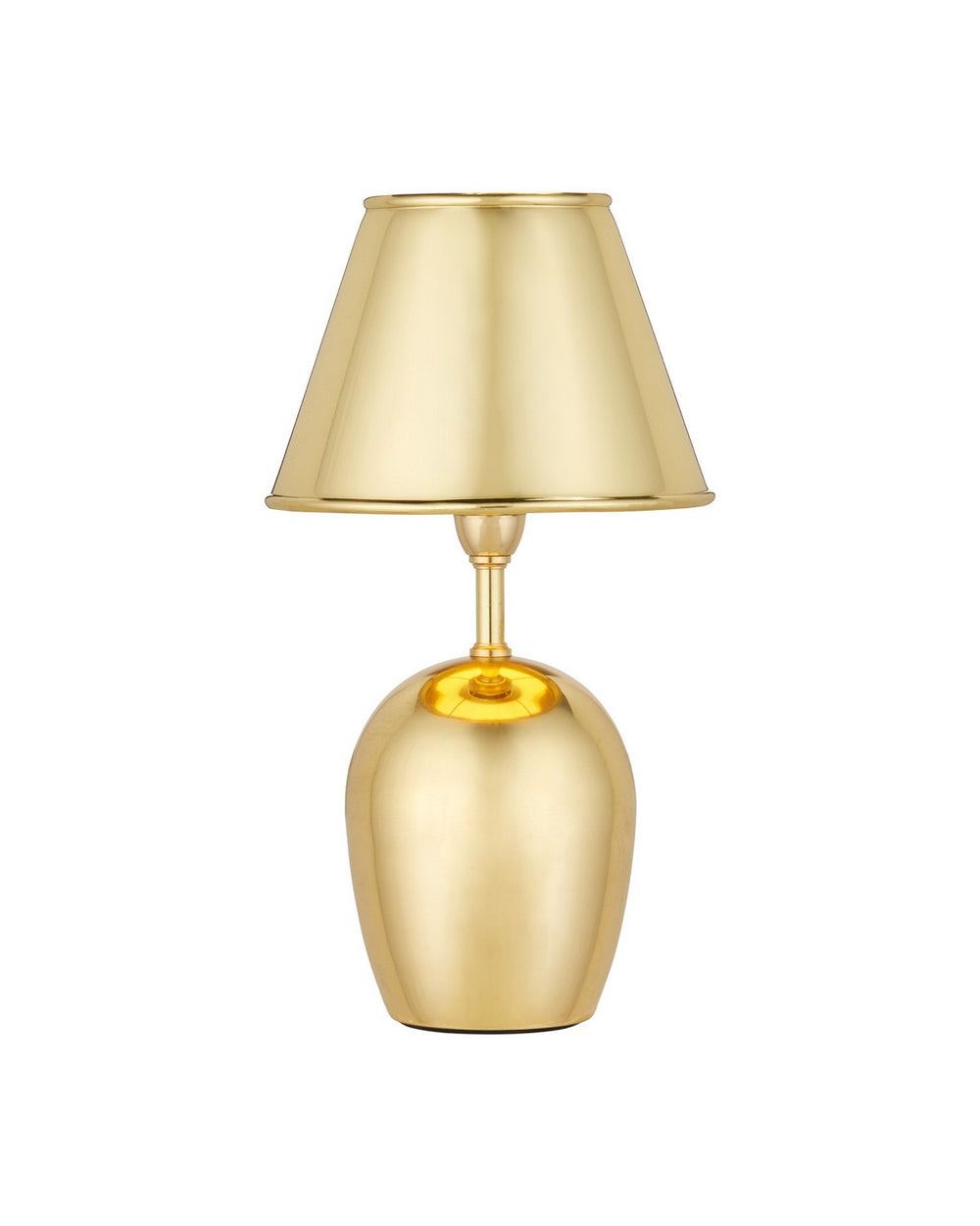Currey and Company - One Light Table Lamp - Volley - Polished Brass- Union Lighting Luminaires Decor