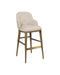 Currey and Company - Bar Stool - Vario - Chanterelle / Satin Brass- Union Lighting Luminaires Decor