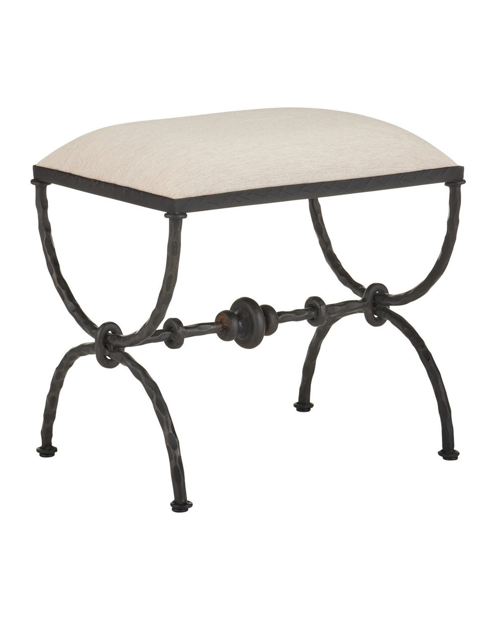 Currey and Company - Ottoman - Agora - Bronze- Union Lighting Luminaires Decor