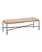 Currey and Company - Bench - Fuso - Dark Beige / Antique Bronze- Union Lighting Luminaires Decor