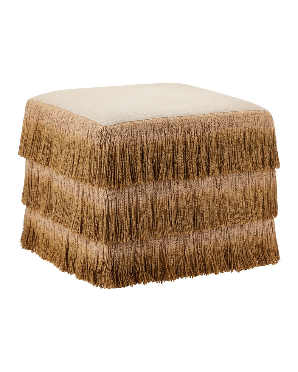 Currey and Company - Ottoman - Jute - Bronze / Beige- Union Lighting Luminaires Decor