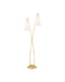 Currey and Company - LED Floor Lamp - Pas de Deux - Contemporary Gold Leaf- Union Lighting Luminaires Decor