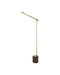 Currey and Company - LED Floor Lamp - Hanford - Polished Antique Brass / Brown- Union Lighting Luminaires Decor
