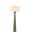 Currey and Company - One Light Floor Lamp - Galuchat - Green Faux Shagreen / Brass- Union Lighting Luminaires Decor