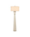 Currey and Company - One Light Floor Lamp - Galuchat - Ivory Faux Shagreen / Brass- Union Lighting Luminaires Decor