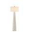 Currey and Company - One Light Floor Lamp - Turbinella - Sugar White / Natural- Union Lighting Luminaires Decor