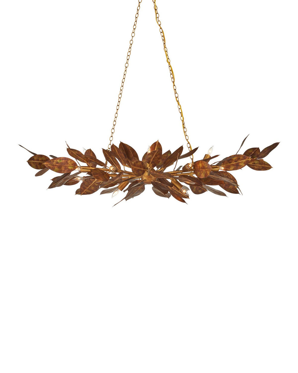 Currey and Company - 16 Light Chandelier - Weston - Magnolia Leaf- Union Lighting Luminaires Decor