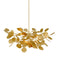 Currey and Company - Four Light Chandelier - Lunaria - Contemporary Gold Leaf- Union Lighting Luminaires Decor