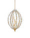 Currey and Company - Nine Light Chandelier - Leda - Antique Gold Leaf / Antique Gold / White- Union Lighting Luminaires Decor
