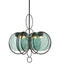 Currey and Company - Four Light Chandelier - Vesica Piscis - Clear / Blacksmith- Union Lighting Luminaires Decor