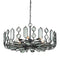 Currey and Company - Six Light Chandelier - Ettore - Clear / Blacksmith- Union Lighting Luminaires Decor