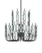 Currey and Company - 12 Light Chandelier - Ettore - Clear / Blacksmith- Union Lighting Luminaires Decor